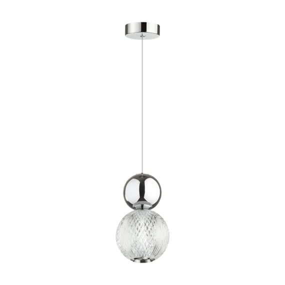 5007/7L L-VISION ODL23 573 хром/прозрачный/металл/акрил Подвес LED 7W 4000K 350Лм CRYSTAL