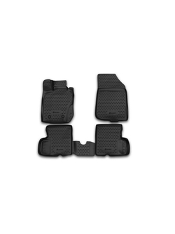 Коврики в салон для NISSAN Terrano, 2014-2016, 4WD, 4 шт. (полиуретан) CARNIS10057K