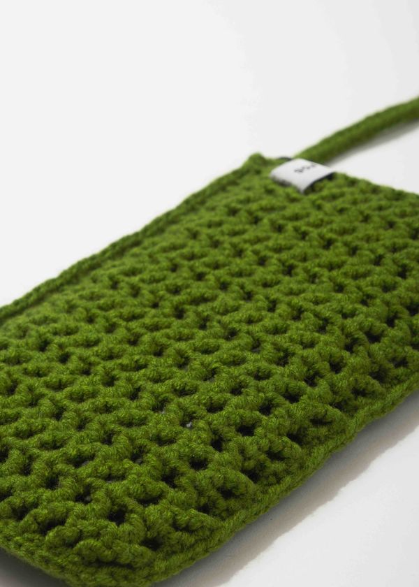 Вязаная сумочка FOS Зеленая - фото 5
