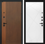 Дверь входная Лабиринт STORM 24 Белый софт металлическая