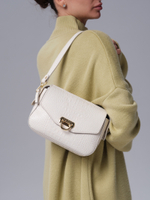 Сумка кросс-боди Azaro 3684 бежевый лен/крок