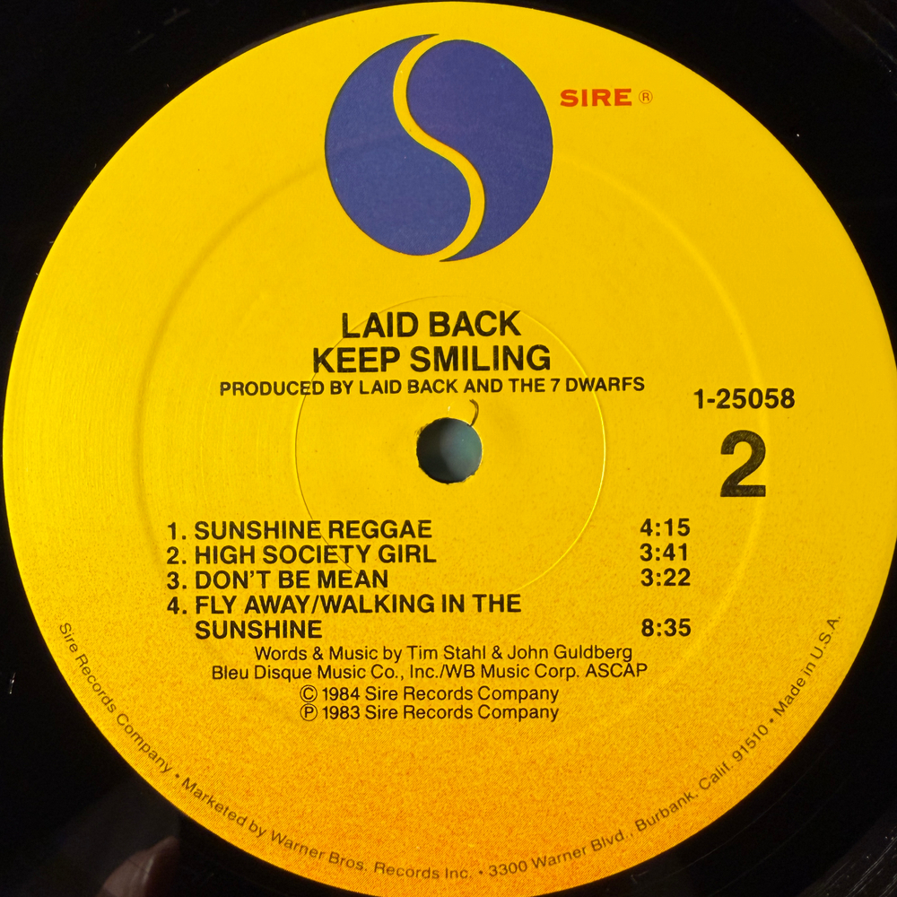 Laid Back ‎– ...Keep Smiling (США 1984г.)