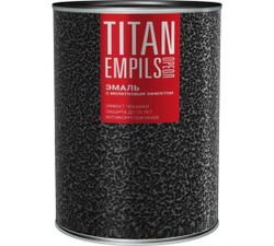 Эмаль для металлических поверхностей Ореол Титан молотковая тёмно-зелёная 2,5 кг