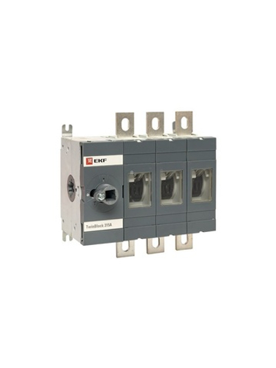 Рубильник 3п 315А без рукоятки управления TwinBlock PROxima EKF tb-s-315-3p