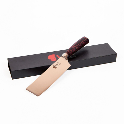 Нож шинковка японский Накири Onnaaruji 18 см. Rain Drop серия