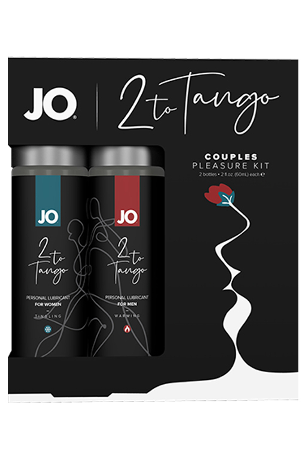 JO 2 to Tango Набор лубрикантов для пар, 2х60 мл