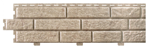 Сайдинг виниловый FineBer Brickhouse кирпич Белый 2000х210 мм