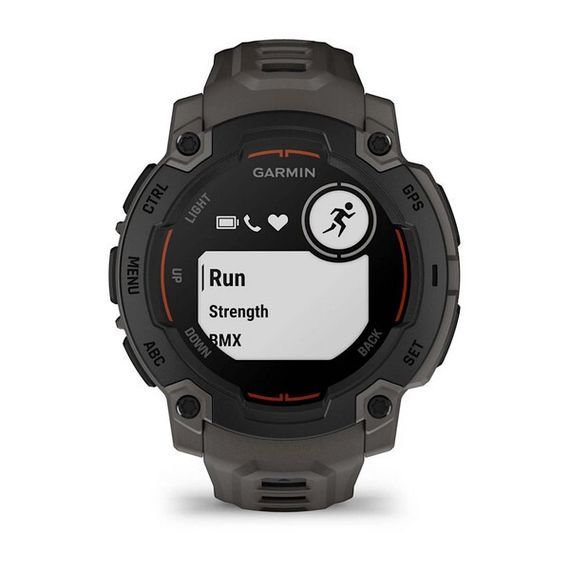 Умные часы Garmin Instinct E 45 mm Black with Charcoal Band (010-02933-00)