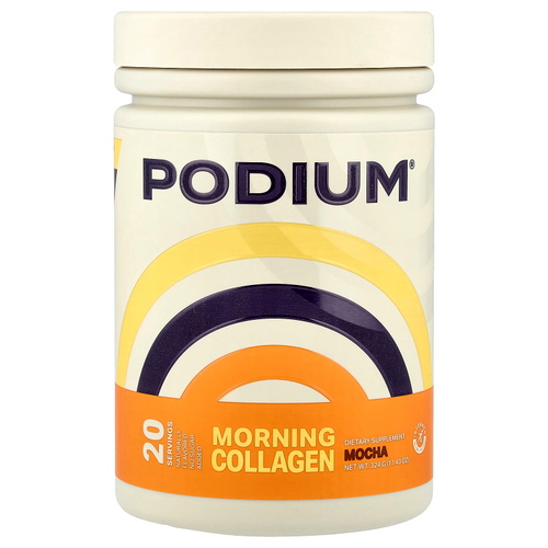 Podium Nutrition, утренний коллаген, со вкусом мокко, 324 г (11,43 унции)