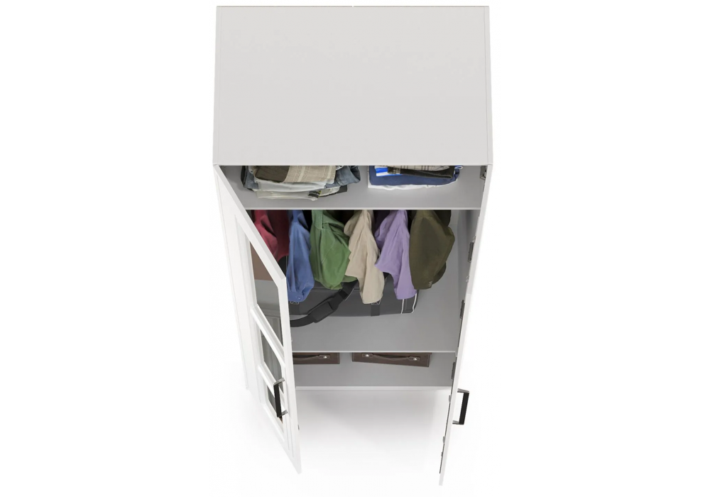 Шкаф Вестра белый шагрень комплектация 1