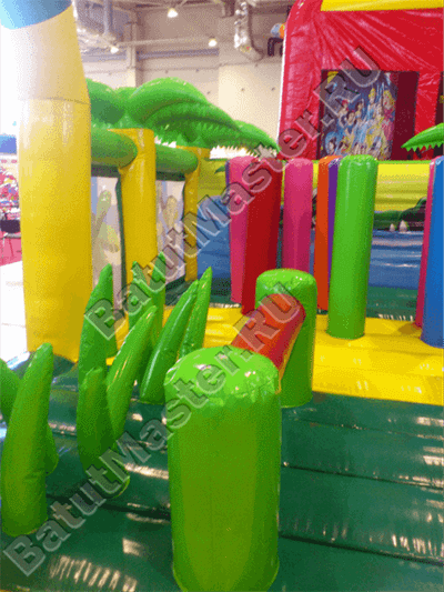 Надувной коммерческий батут "Джунгли"