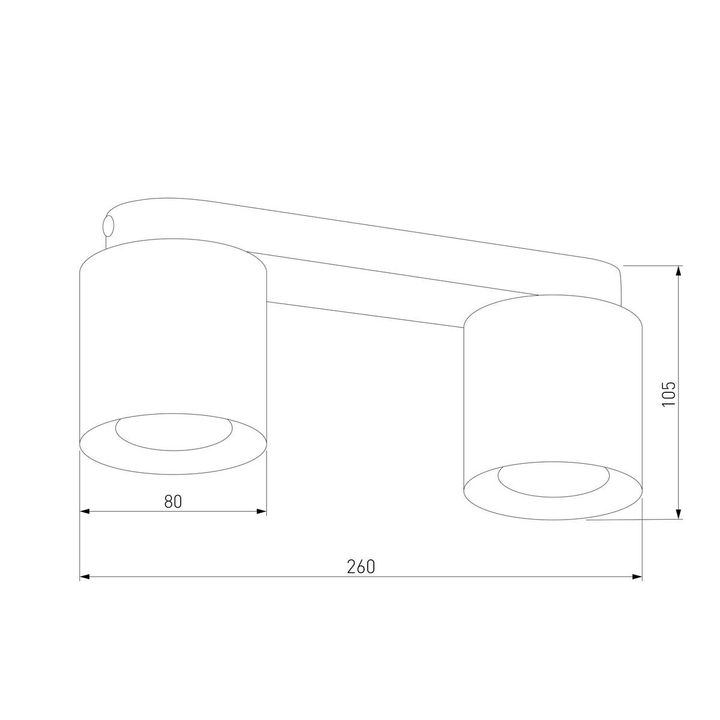 Потолочная люстра TK Lighting 3411 Vico Black