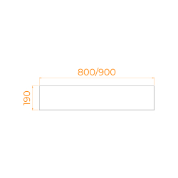 Экран для поддона RGW NB/LUX боковой (800)