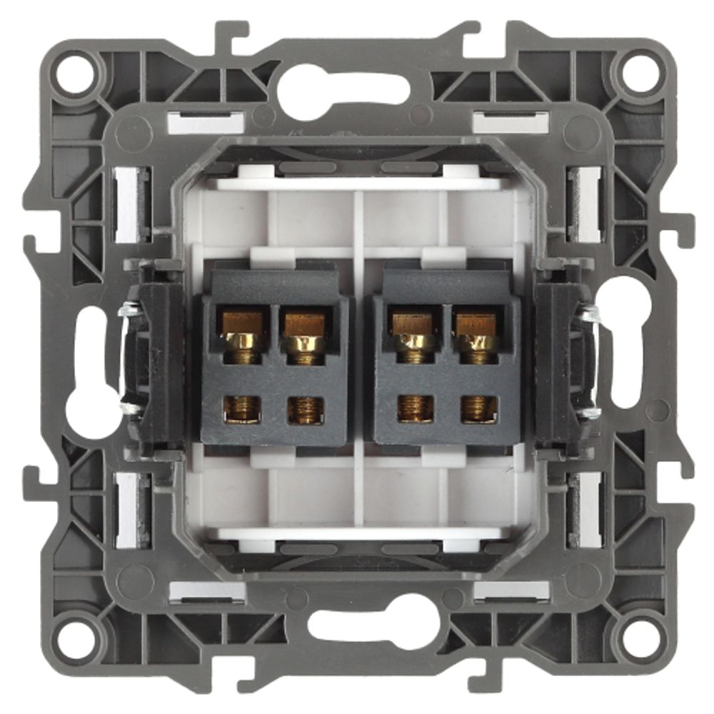12-3112-15 ЭРА Розетка аудио двойная, IP20, Эра12, перламутр