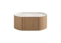 Тумба прикроватная Lagom 1 ящик ширина 60 см (камень LC, натуральный дуб)