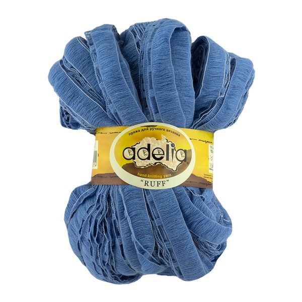 Пряжа Adelia Ruff / уп.2 мот. по 150г, 60м, 23 бл.синий