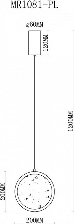 Подвесной светильник MyFar Lora MR1081-PL