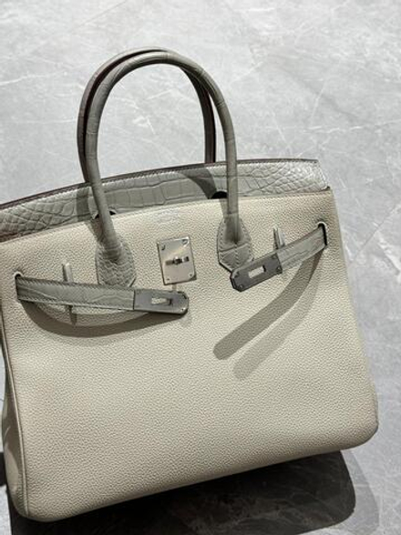 Сумка Hermes из кожи крокодила 30 см