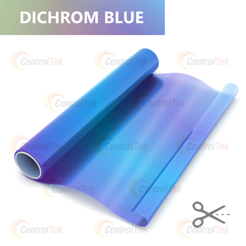 Дихроичная пленка DICHROM BLUE ControlTek, на отрез (ширина рулона 1,38 м.)