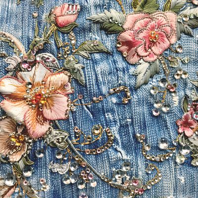 Деним и вышивка