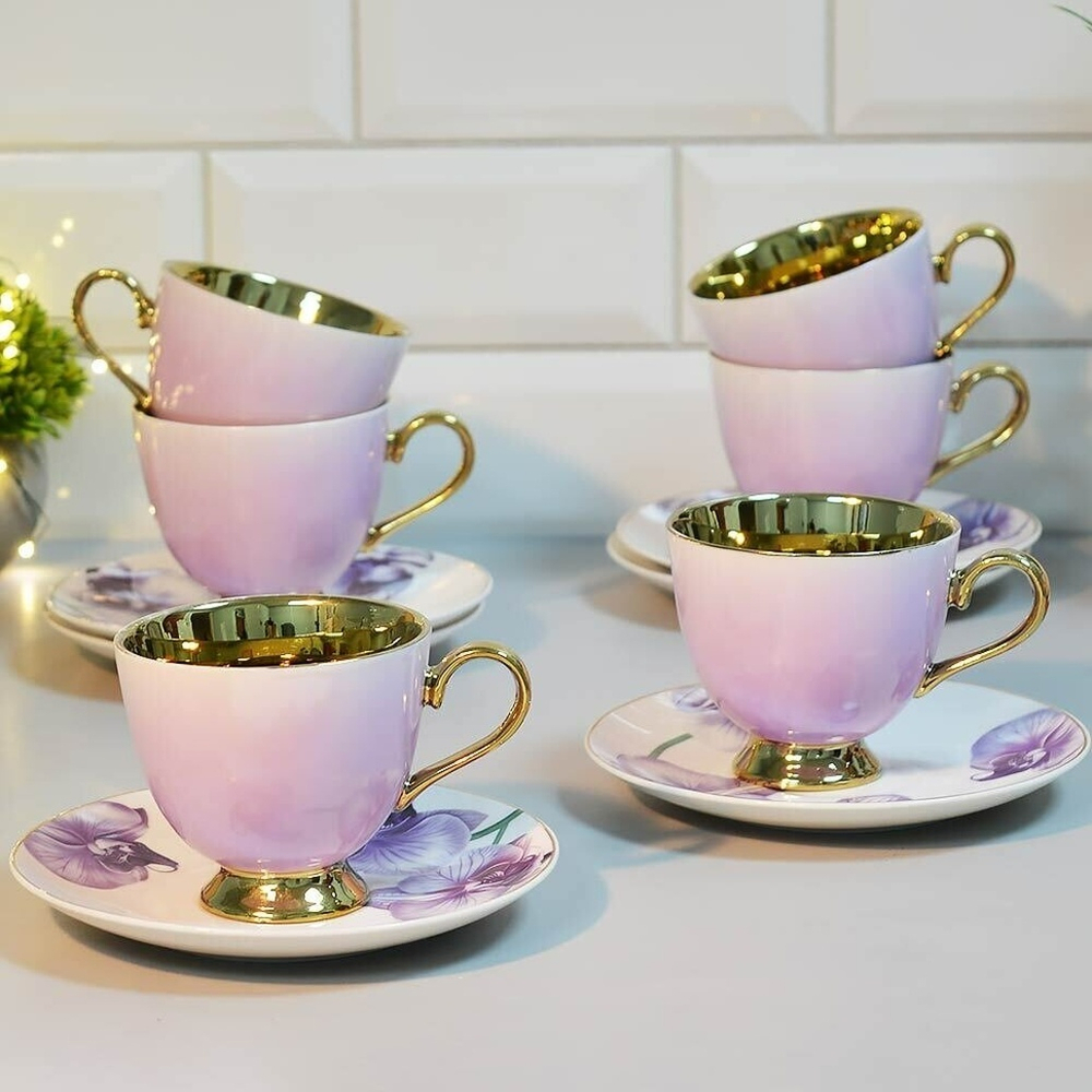 Чайный набор 12 предметов 200мл Премиум LR 60314