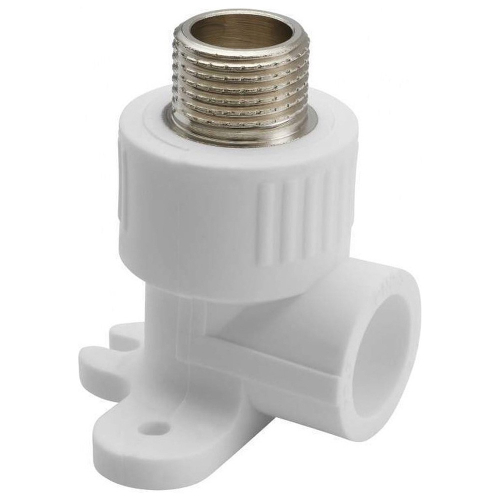 Угольник MeerPlast PPRC c креп. 20х1/2 НР белый (1/10/80)