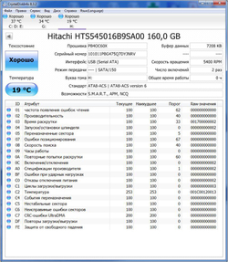 Жесткий диск внутренний для ноутбука 2.5 / 160 Gb