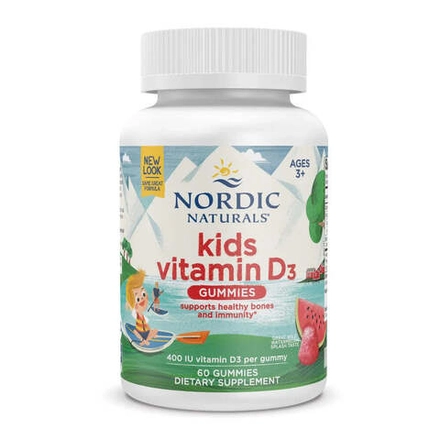 Vitamin D3 Kids 400 IU 60  жевательных конфет Nordic Naturals