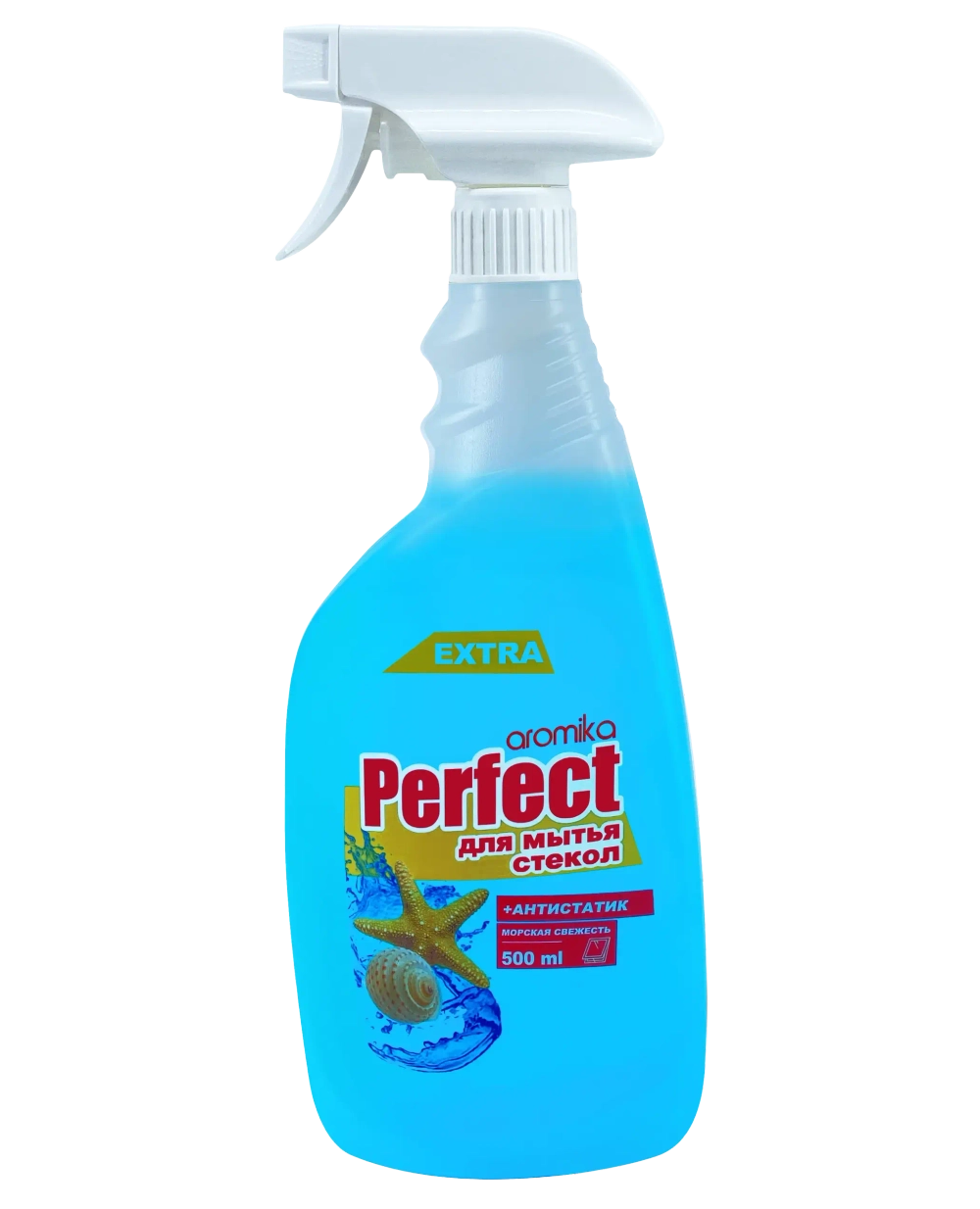 Жидкость для мытья стёкол и зеркал «Perfect Aromika» Морская свежесть 500 мл