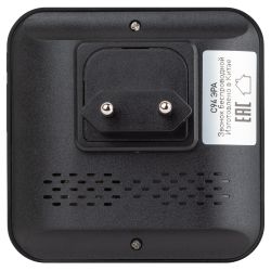 Звонок дверной ЭРА C94 беспроводной, от сети, черный, 52 мелодии | Электрозвонки беспроводные