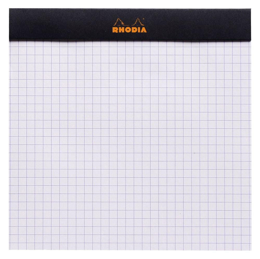 Блокнот Rhodia Basics 14,8х14,8 в клетку 80 гр черный (148209C) 2