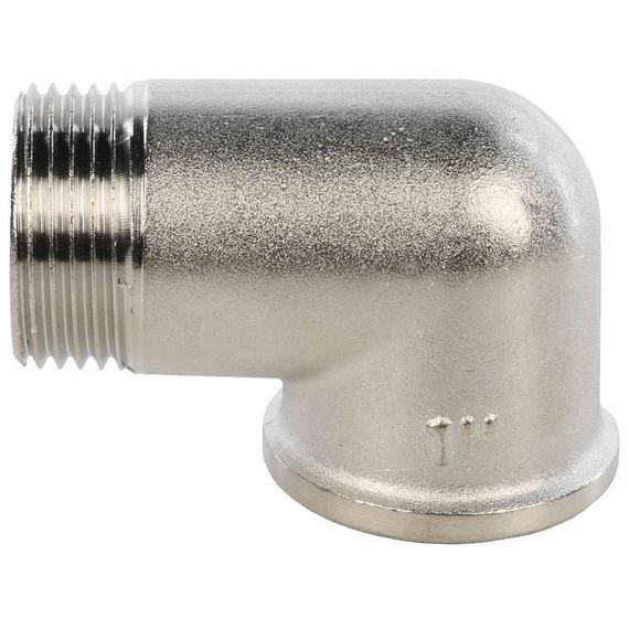 Угольник STOUT никелированный НВ 1 купить в Москве и Московской области по низкой цене с доставкой по России — (3) Угольник STOUT никелированный НВ 1 — (3)