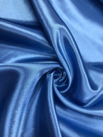 Ткань Креп-сатин голубой, артикул 327777