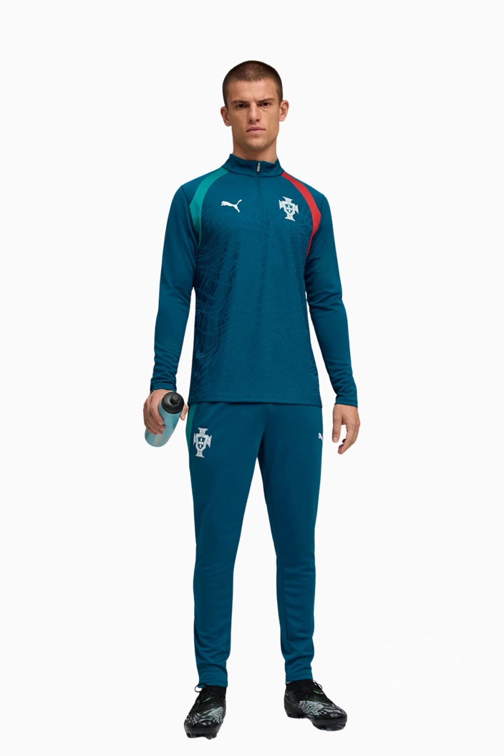 Кофта Puma Portugal 2026 Training 1/4 Zip - зеленый