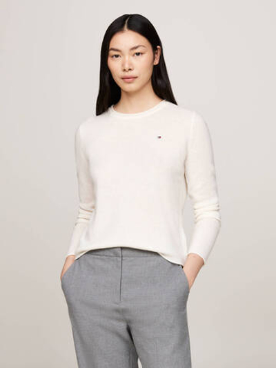 Хлопковый свитер Tommy Hilfiger - белый(WW0WW44161)