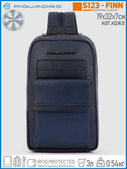Рюкзак слинг Piquadro CA5982S123/BLU