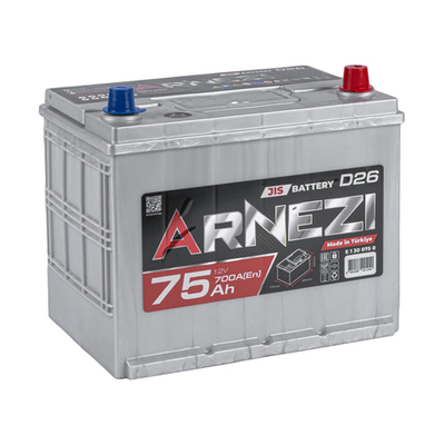 Аккумулятор ARNEZI JIS SMF 75 А/ч обратный R+ 260x170x225 N50 EN 700 А