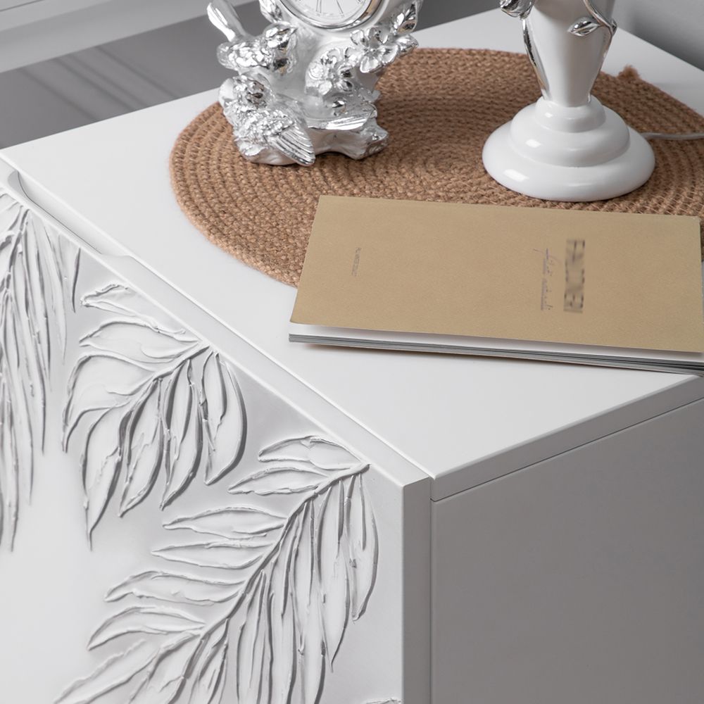 Тумба прикроватная Тропик Классика Айс Сильвер правая