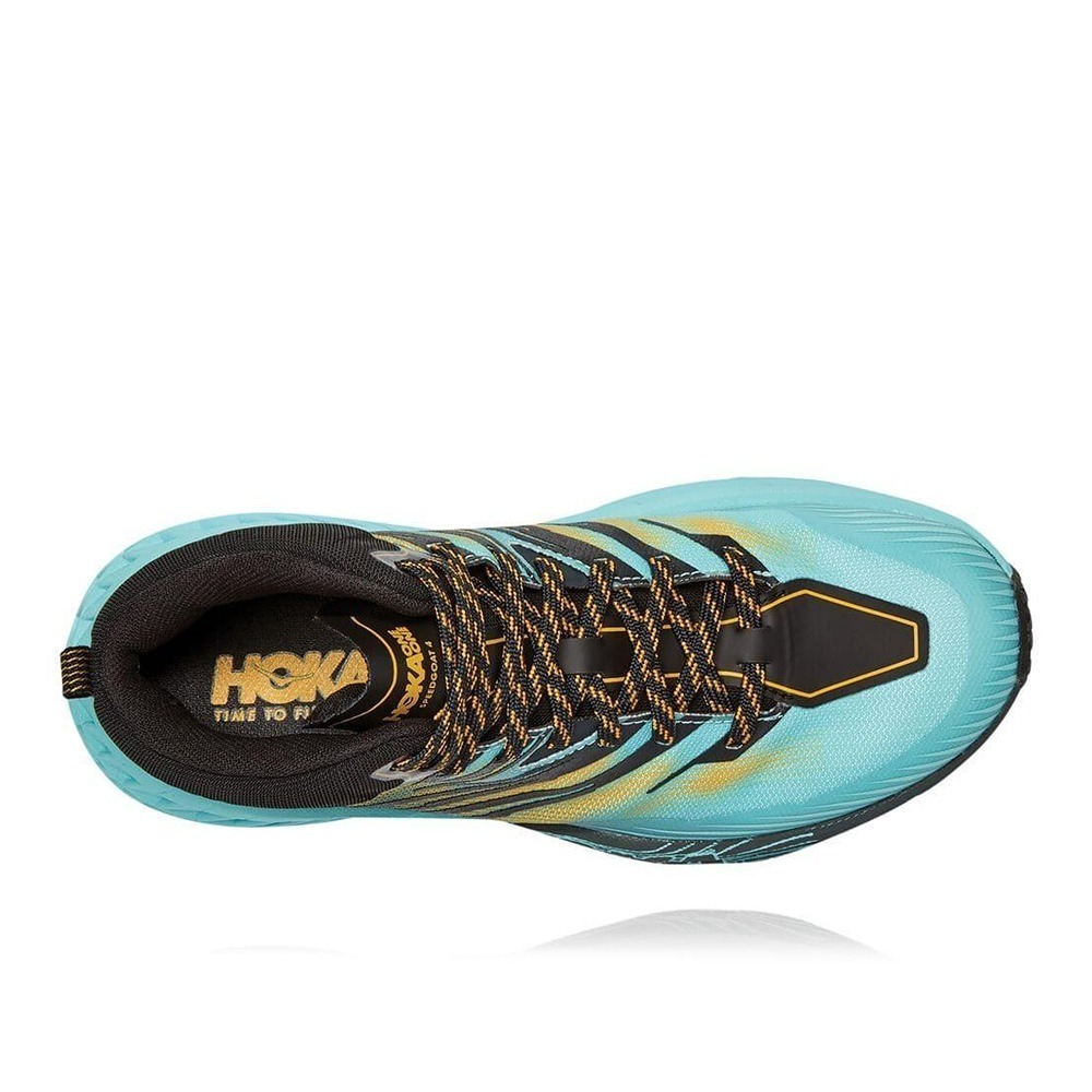 Ботинки женские HOKA W SPEEDGOAT MID 2 GTX Antigua Sand / Golden Rod