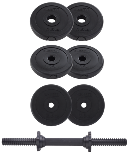 Гантель разборная пластиковая в коробке DB-717, 9 кг