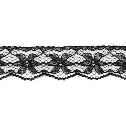 Кружево капрон шир.1,5см черный арт.1599-1