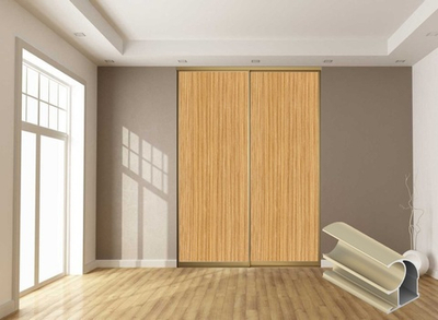 Дверь-купе 2650*600(700,800,900) мм, золото матовое, Дуб солнечный LAMARTY