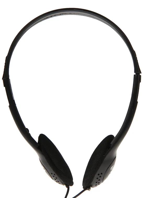 Наушники Ritmix RH-501, накладные, 105 дБ, 16 Ом, 3.5 мм, 2 м, черные