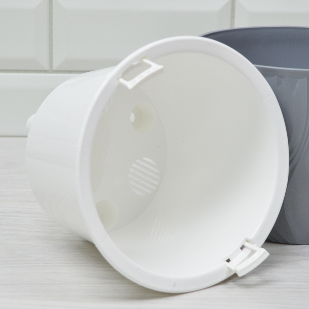 Кашпо Венеция 3л, серый жемчуг