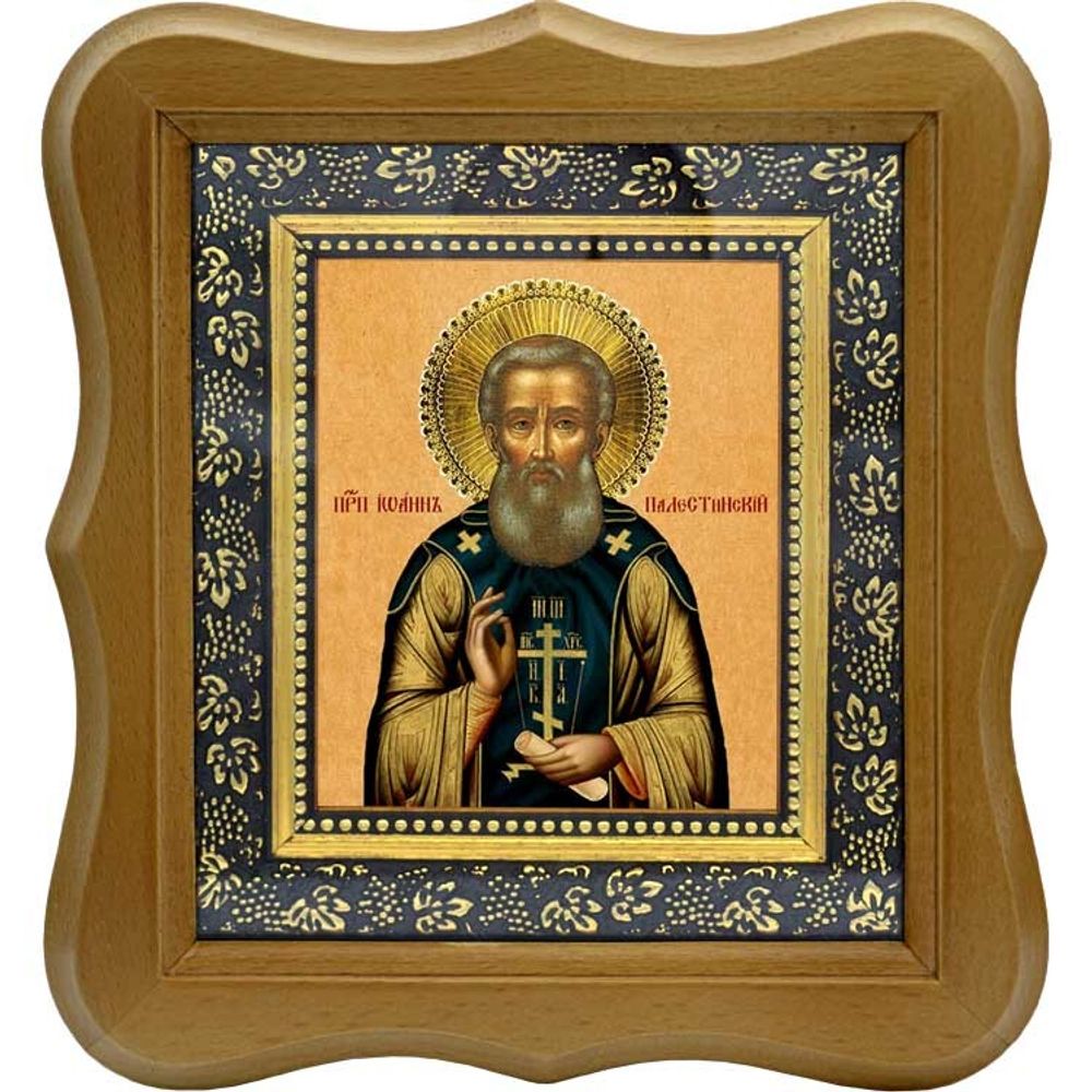 Иоанн Палестинский преподобный. Икона на холсте.