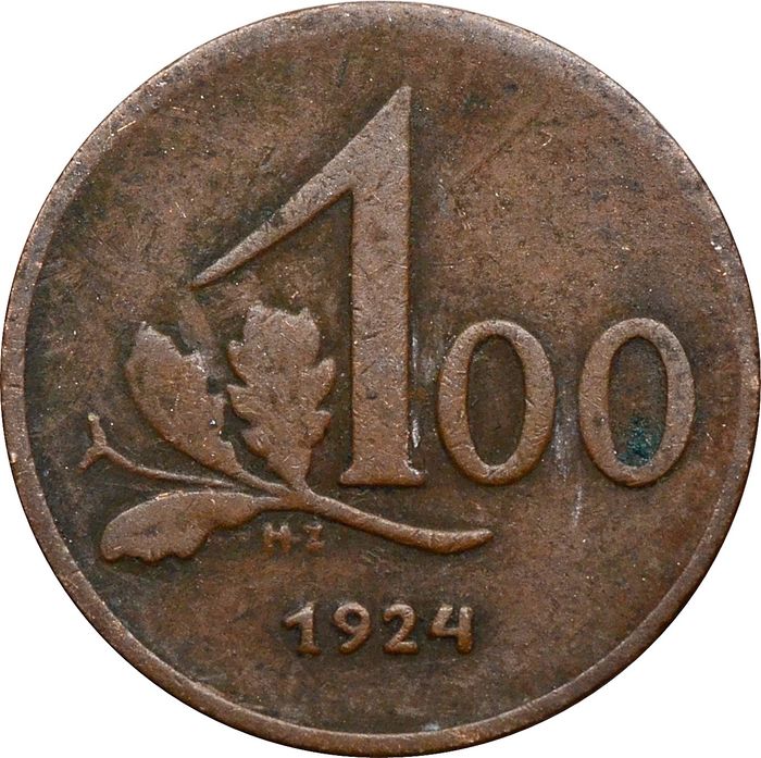 100 крон 1924 Австрия