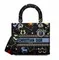 Сумка женская Dior Lady D-lite, модель среднего формата черный