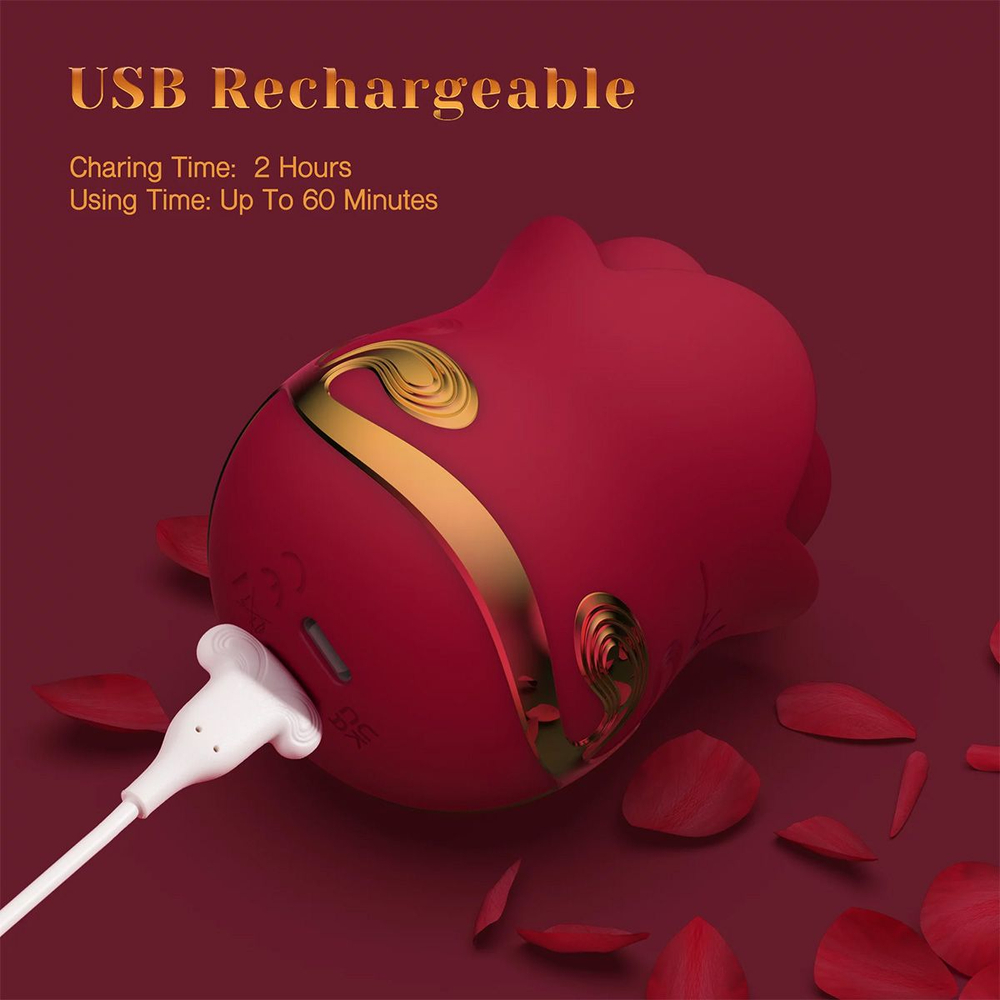 Вакуумный вибратор-бутон розы La Rose Sucking Vibrator