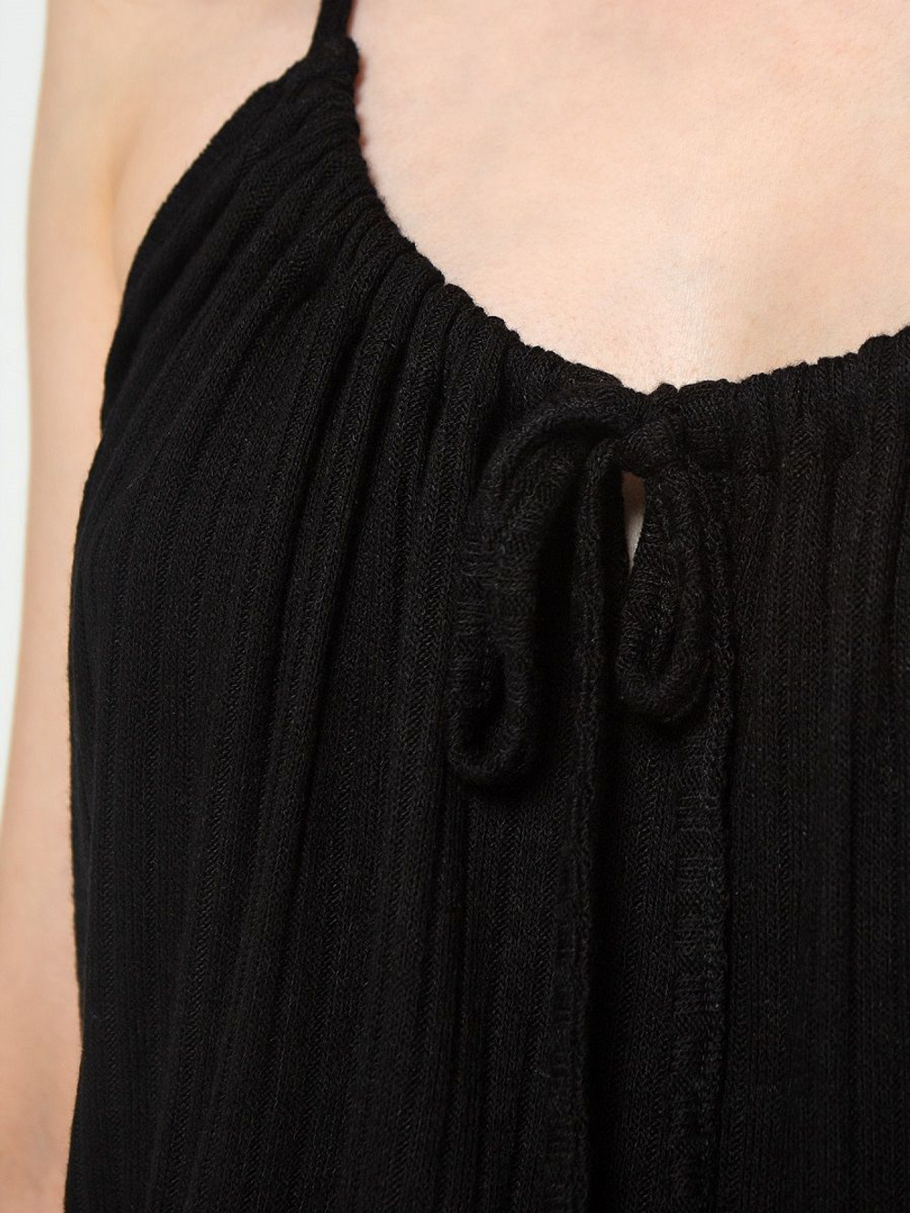 Cорочка из вискозного трикотажного полотна в рубчик