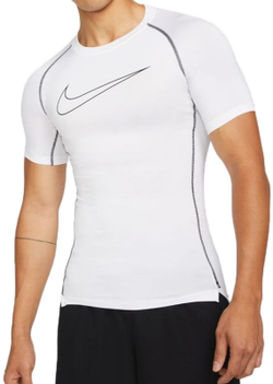 Термобелье Nike Pro Dri-Fit Tight Top SS M - white/black/black